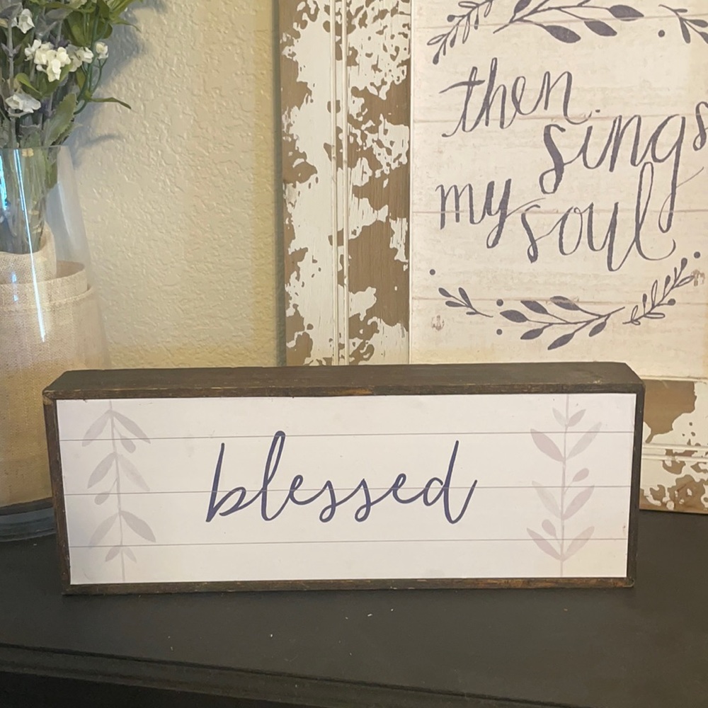 Bless wall decor